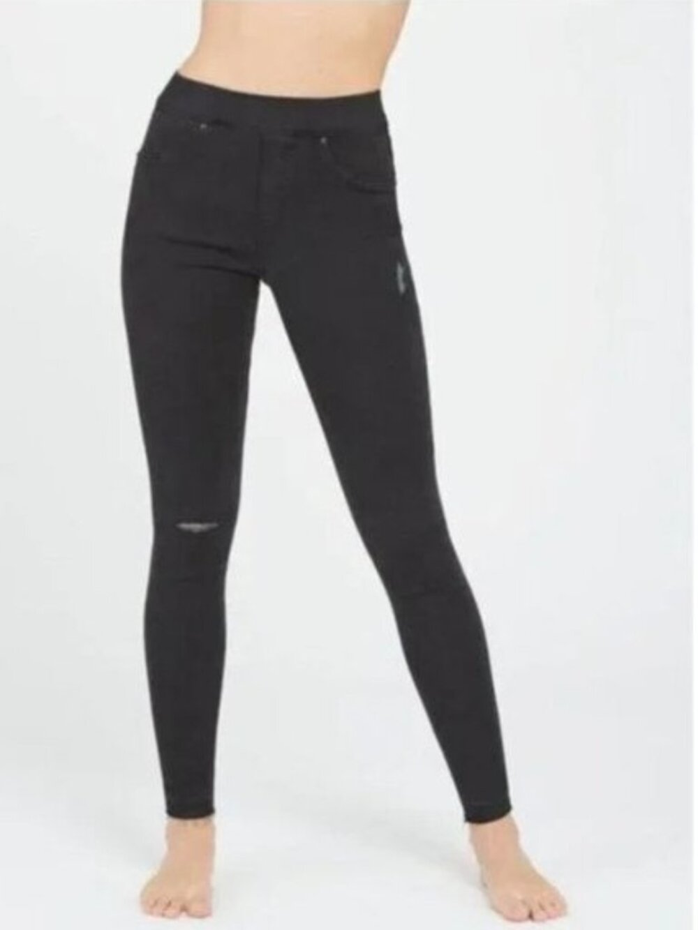 SPANX Vintage Distressed Ankle Skinny Jeans - S